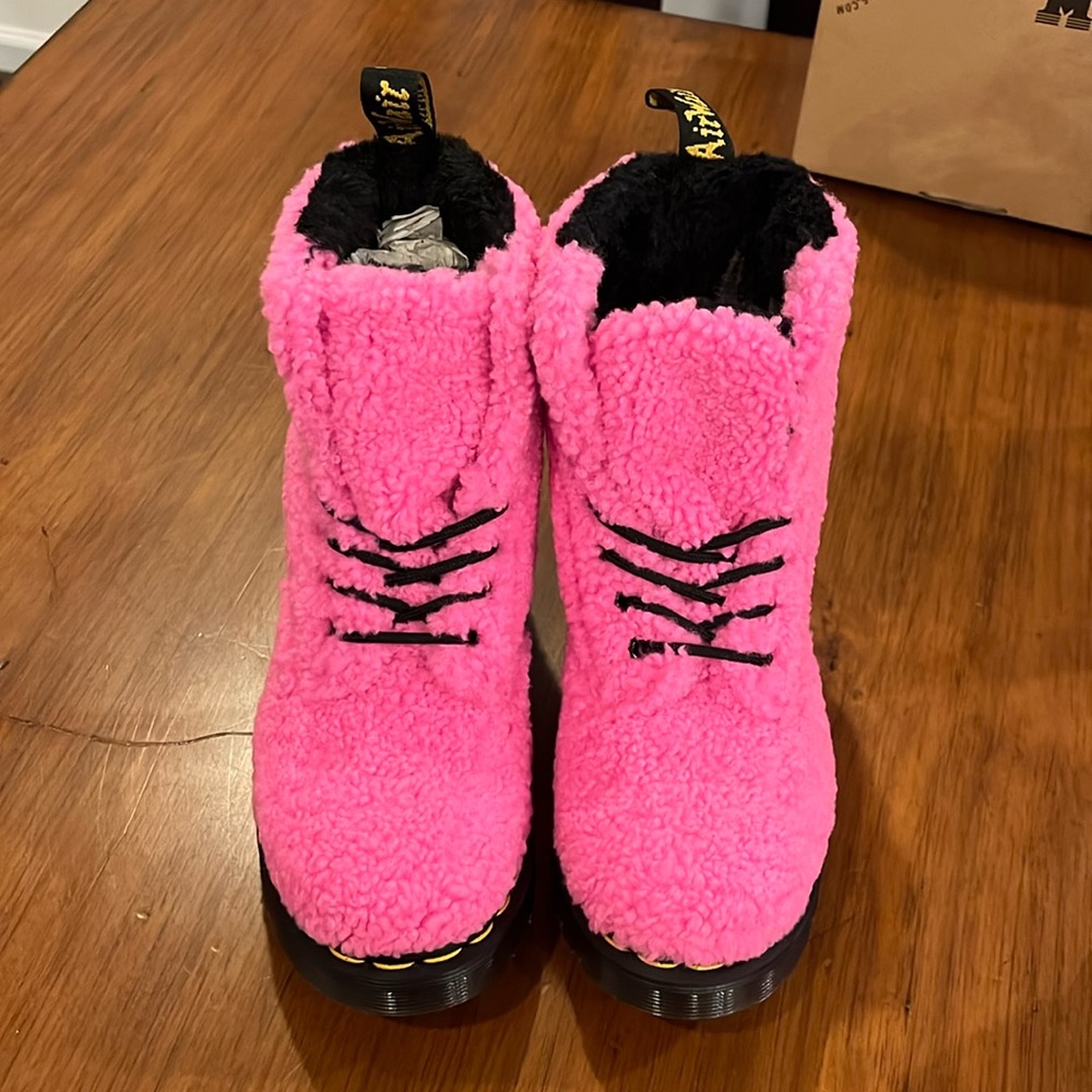 Dr. Martens Air Wair 1460 Pascal Boots Clash Pink 27822682 Womens Size 8 - Picture 6 of 16